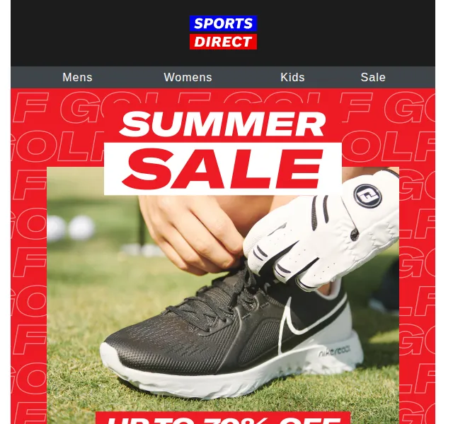Sportsdirect: Sleva až 70 % na golfovou obuv Nike, adidas – červen 2026 | Nuslet.cz