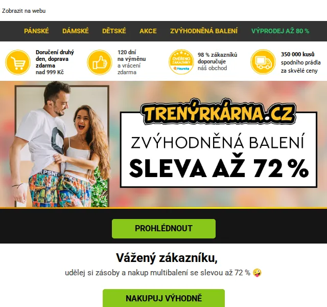 Lukáš z Trenýrkárna.cz: Multibalení se slevou až 72 % – červen 2026 | Nuslet.cz