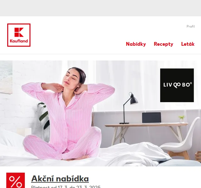 Kaufland: Liv&Bo ložní povlečení a matrace – červenec 2026 | Nuslet.cz