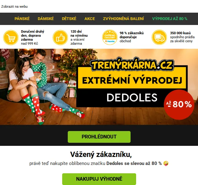 Lukáš z Trenýrkárna.cz: Dedoles výprodej až 80 % – červen 2026 | Nuslet.cz