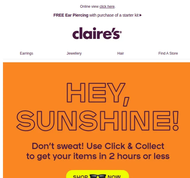 Claire's: Letní doplňky, šperky a náušnice – červen 2026 | Nuslet.cz