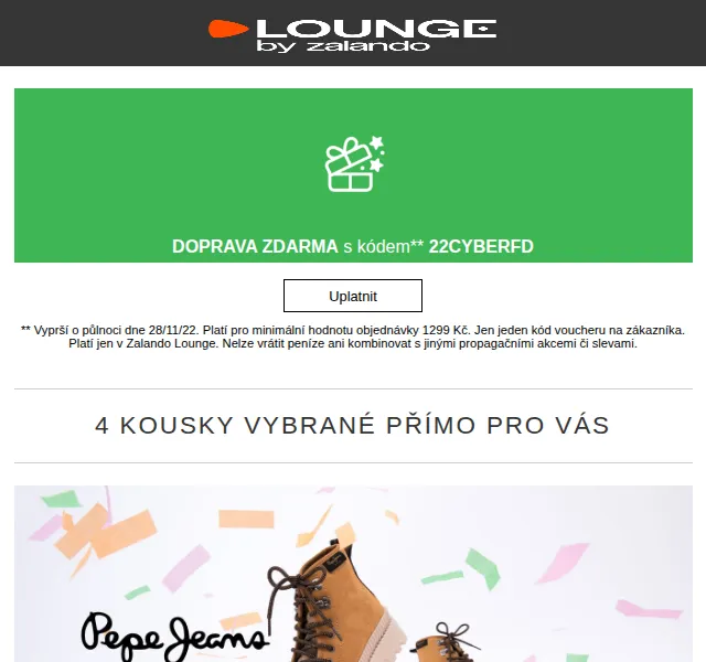 Lounge by Zalando: Cyber Week slevy až 85 % na Pepe Jeans, Yankee Candle – červen 2026 | Nuslet.cz