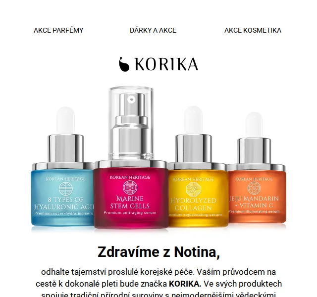 Notino: –20 % od KORIKA K-Beauty – duben 2026 | Nuslet.cz
