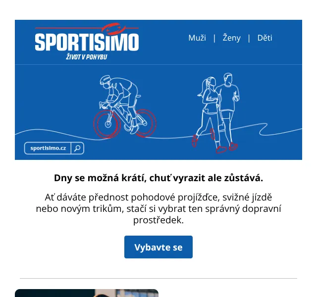 Sportisimo.cz: Kola, skateboardy, inline brusle – srpen 2026