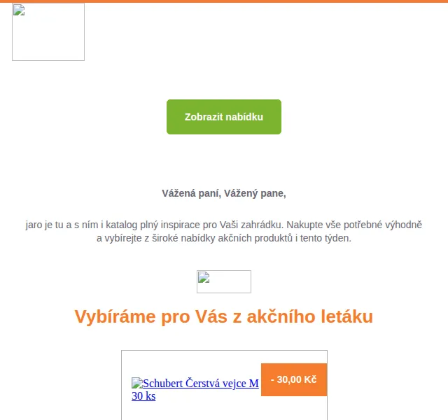 Globus Bonus: sleva 30 Kč na vejce Schubert 30 ks – červen 2026 | Nuslet.cz