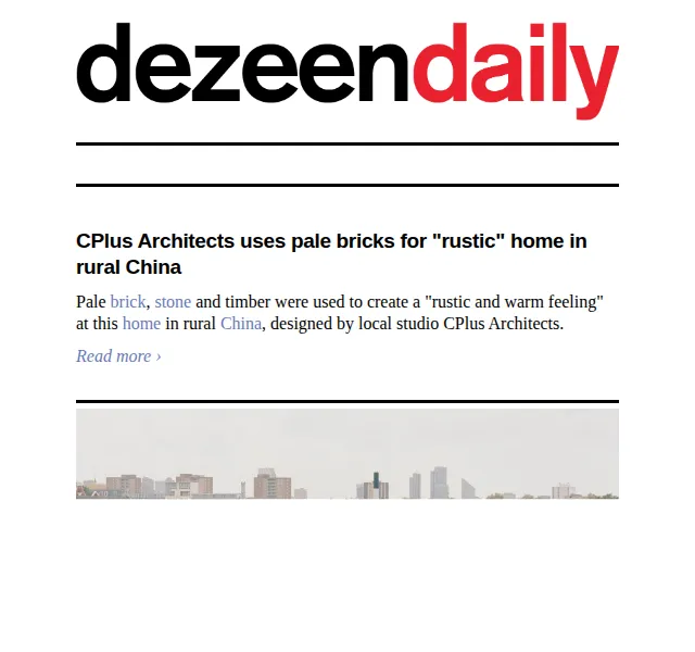 Dezeen Daily: Novinky z architektury a designu – červenec 2026 | Nuslet.cz