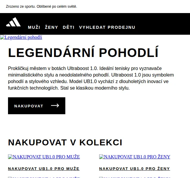 adidas: Ultraboost 1.0 v nové kolekci – červenec 2026 | Nuslet.cz