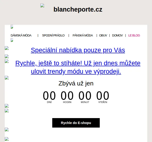 Blancheporte: Výprodej až 80 % – červen 2026 | Nuslet.cz