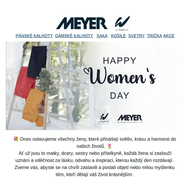 Meyer Wegener: Oslava žen – výprodej kolekcí | červen 2026 | Nuslet.cz