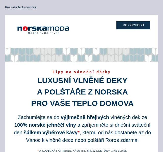 Norskamoda.cz: Vlněné deky a polštáře z Norska – červen 2026 | Nuslet.cz