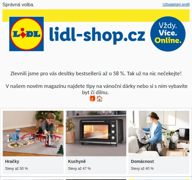Lidl: Listopadový magazín se slevou až 58 % – červenec 2026 | Nuslet.cz