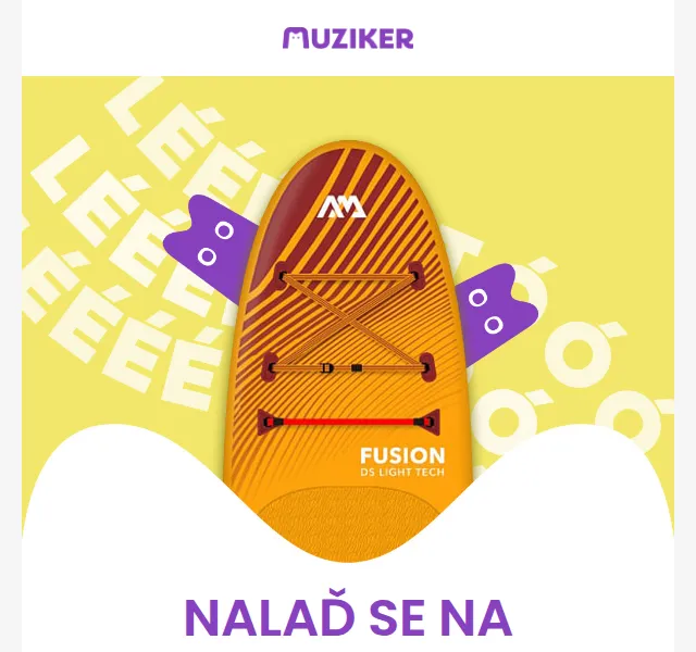 Muziker: Paddleboardy skladem + sleva 5 % – červenec 2026 | Nuslet.cz