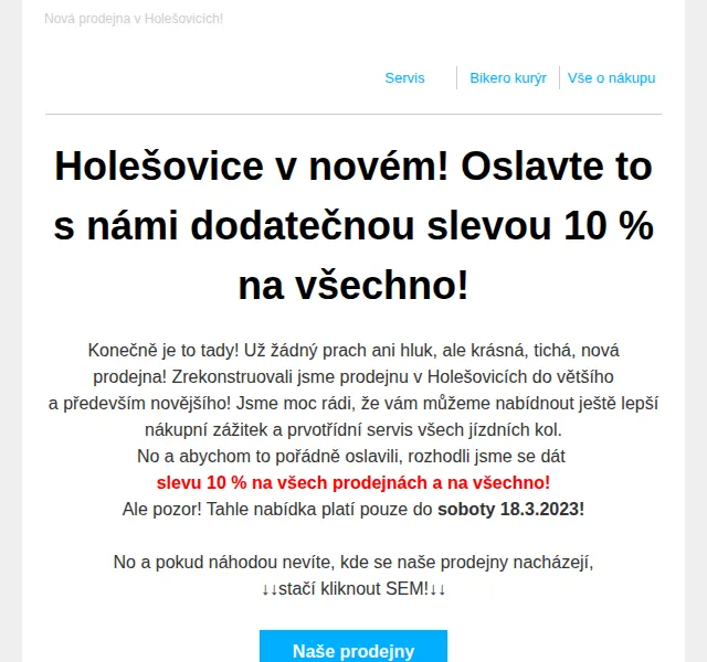 czbikero: Sleva 10 % na vše – červen 2026 | Nuslet.cz