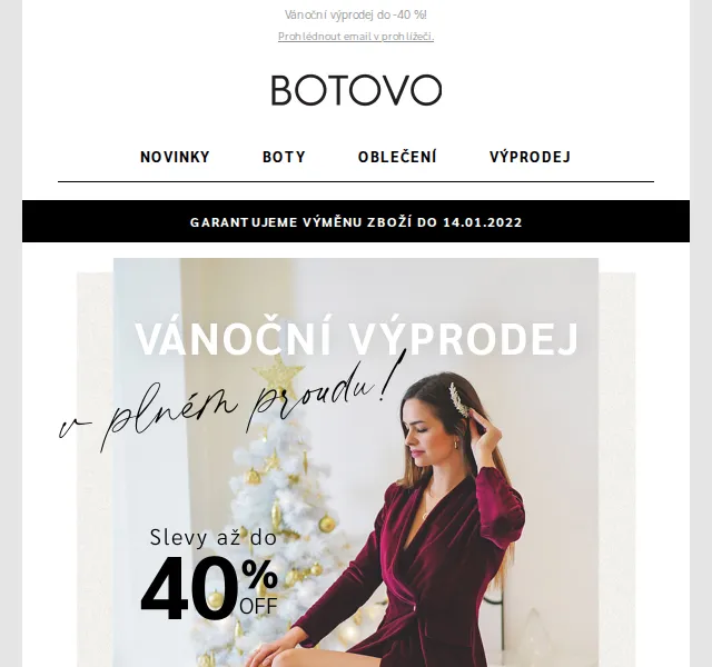 Botovo.cz: Vánoční výprodej do -40 % – červen 2026 | Nuslet.cz
