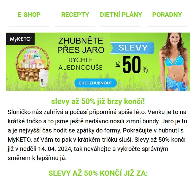 MyKETO: Slevy až 50 % na proteinové produkty – červen 2026 | Nuslet.cz