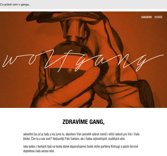 Wolfgangstore: Vůně pod stromeček – červenec 2026 | Nuslet.cz