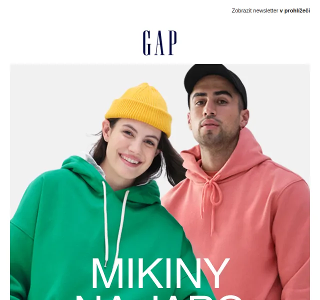 GAPstore.cz: Mikiny na jaro – červen 2026 | Nuslet.cz