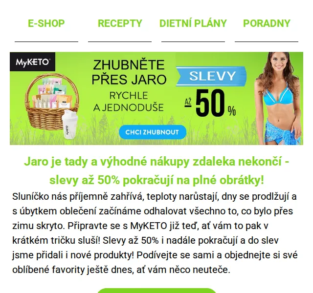 MyKETO: Sleva až 50 % na keto dietu – červenec 2026 | Nuslet.cz