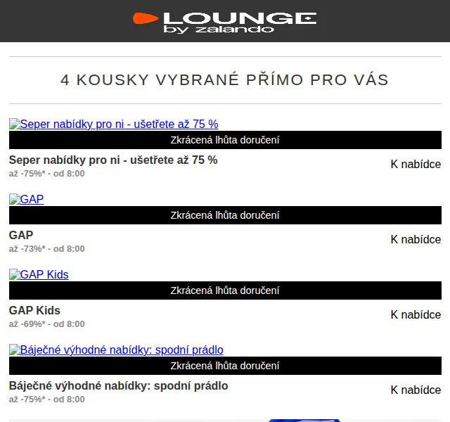 Lounge by Zalando: Slevy až 75 % na rodinnou módu – červen 2026 | Nuslet.cz
