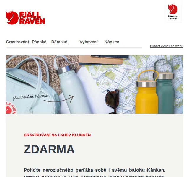 Fjallraven-shop: Gravírování na lahev Klunken zdarma – červen 2026 | Nuslet.cz