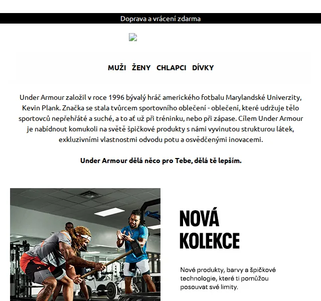 Under Armour: Výbava, kterou chce každý – červen 2026 | Nuslet.cz
