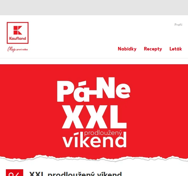 Kaufland: XXL prodloužený víkend se slevami až 60 % – červen 2026 | Nuslet.cz