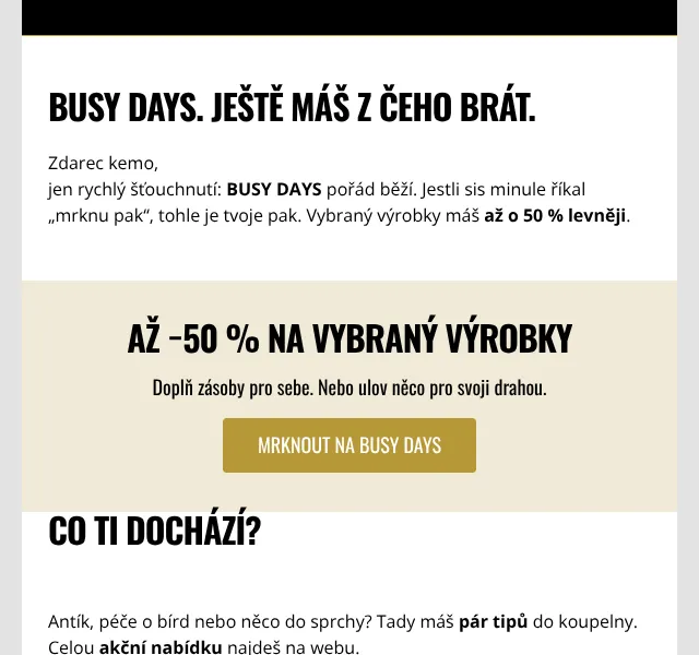 Angrybeards: až -50 % na vybrané výrobky – září 2026