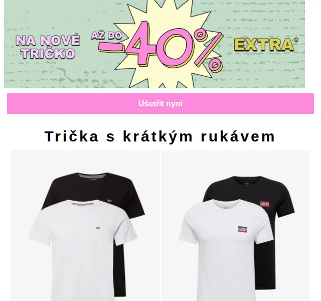 ABOUT YOU: trička do -40 % – červen 2026 | Nuslet.cz