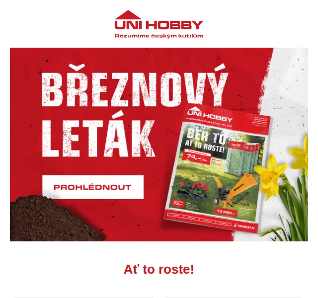 UNI HOBBY: Březnový leták – červenec 2026 | Nuslet.cz