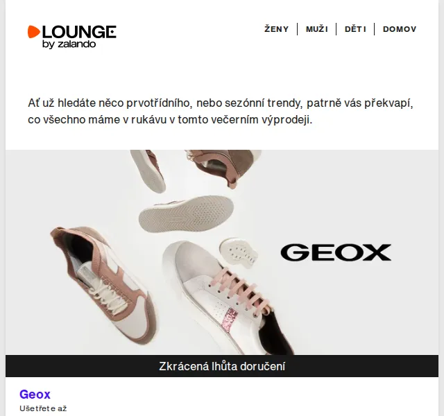 Lounge by Zalando: Geox, AIGNER a obuv až 76 % – červen 2026 | Nuslet.cz