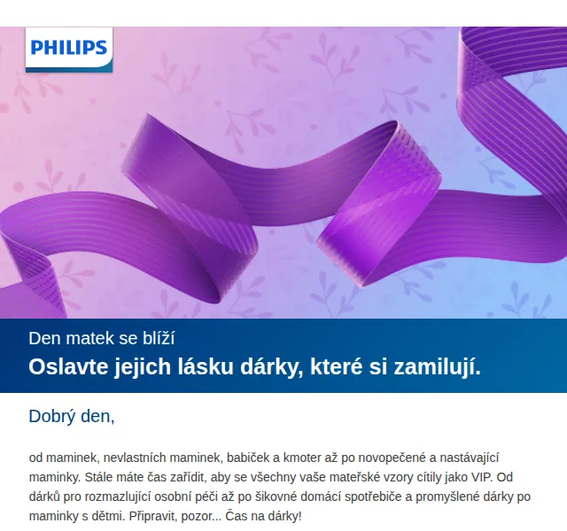 Philips: dárky ke Dni matek – červen 2026 | Nuslet.cz