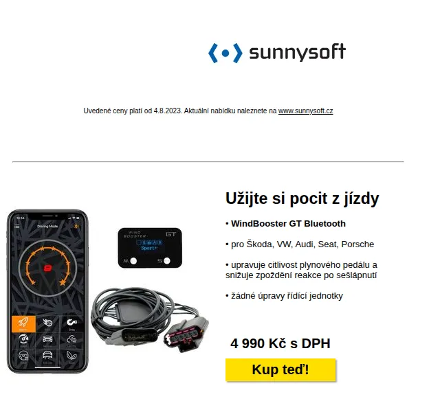 Sunnysoft.cz: Slevy na elektroniku a doplňky – srpen 2023 | Nuslet.cz