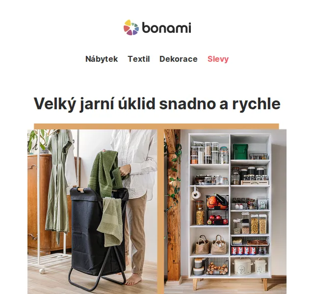 Bonami: Velký jarní úklid se slevami až 41 % – červenec 2026 | Nuslet.cz