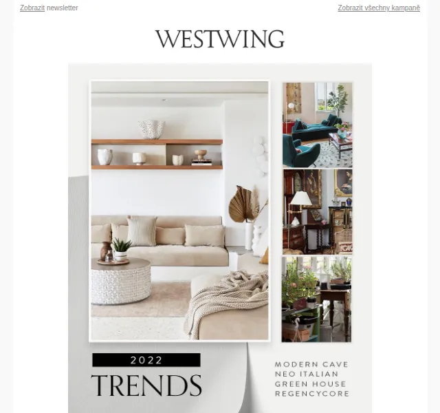 Westwing: Trendy 2022 a slevy na nábytek – červen 2026 | Nuslet.cz