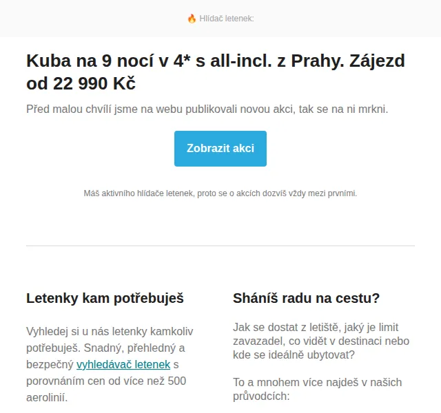 Cestujlevne.com: Kuba 9 nocí v 4* all-inclusive od 22 990 Kč – červen 2026 | Nuslet.cz
