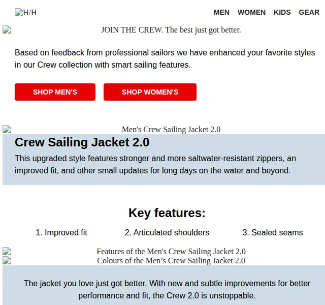 Helly Hansen: Crew kolekce 2.0 – červenec 2026 | Nuslet.cz