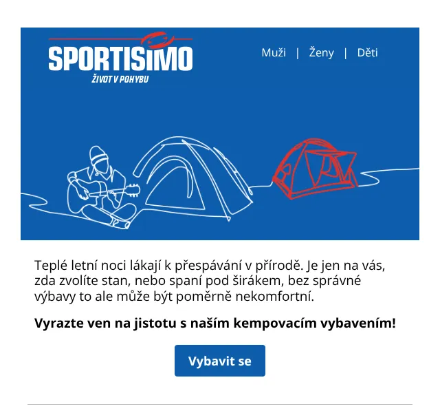 Sportisimo: Kempingová výbava – srpen 2026 | Nuslet