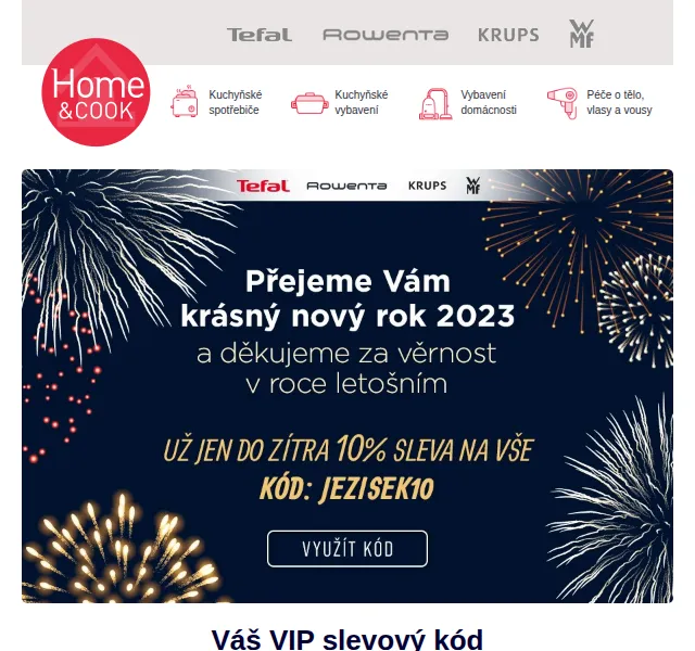 Home & Cook: 10% sleva na kuchyňské spotřebiče – červenec 2026 | Nuslet.cz