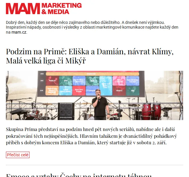 Marketing & Media: inspirace a zprávy z marketingu – červenec 2026 | Nuslet.cz