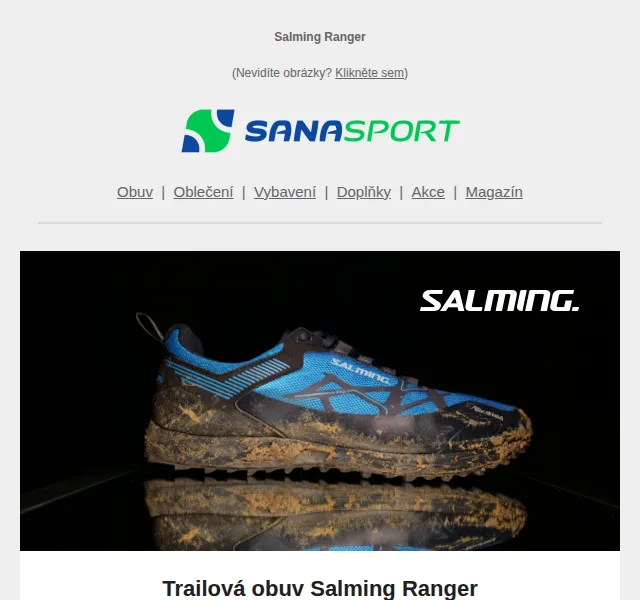 Sanasport: Salming Ranger s 41% slevou – červen 2026 | Nuslet.cz