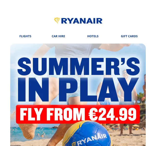 Ryanair: Letenky od €24,99 – červenec 2026 | Nuslet.cz