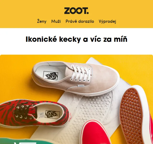 ZOOT: Až −40 % na VANS – červen 2026 | Nuslet.cz