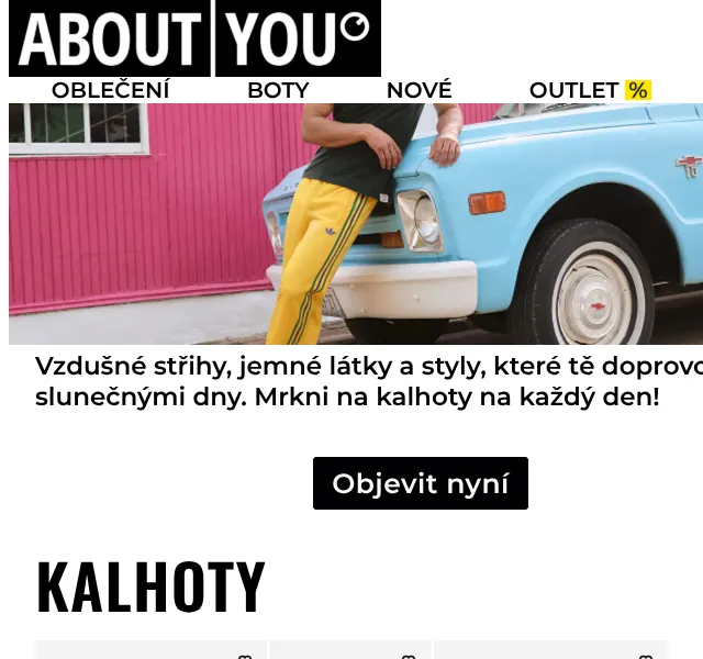 ABOUT YOU: Kalhoty na jarní dny – květen 2026 | Nuslet.cz