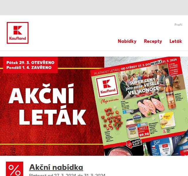 Kaufland: Vejce 10 ks za 32,90 Kč – červenec 2026 | Nuslet.cz