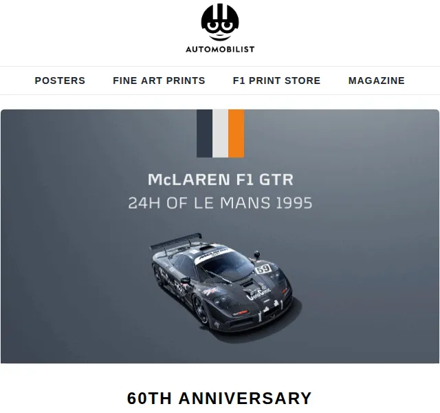 Automobilist: Plakát McLaren Triple Crown – červen 2026 | Nuslet.cz