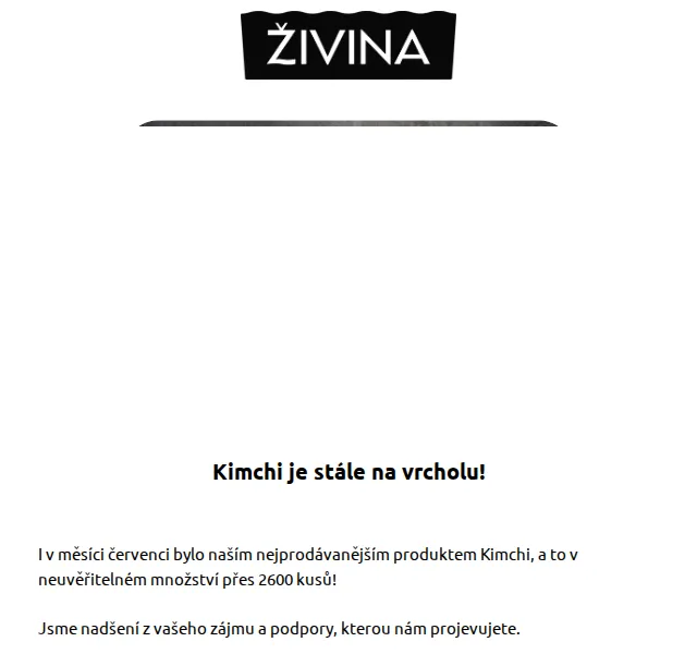 Živina: Kimchi pálivé, květák a mrkev, medvědí česnek – červenec 2026 | Nuslet.cz
