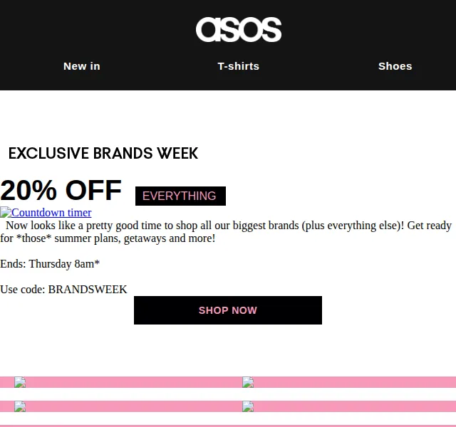 ASOS Sale: 20% sleva na vše – červen 2026 | Nuslet.cz