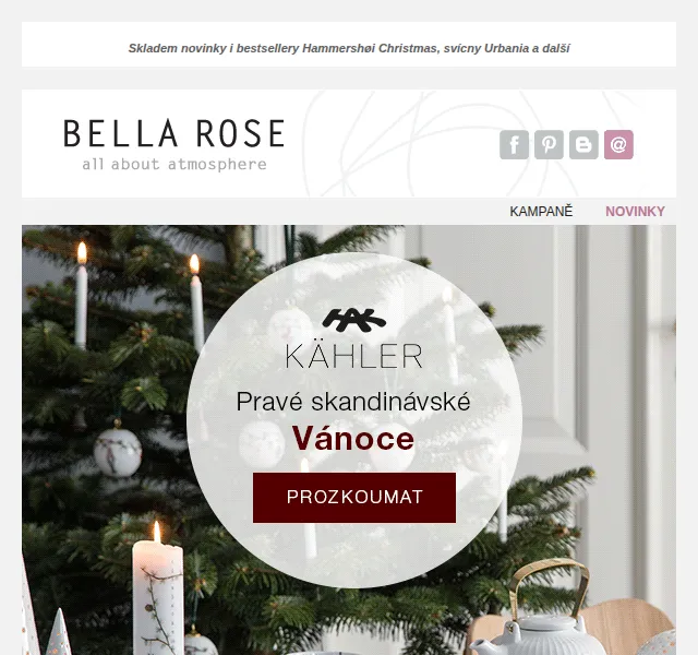 Bella Rose: Skandinávské Vánoce Kähler – červen 2026 | Nuslet.cz