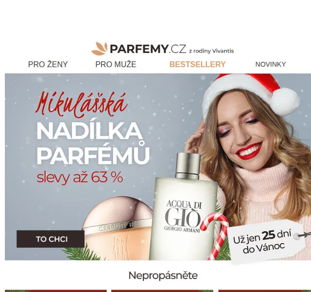 Parfemy.cz: Mikulášská nadílka slev až 63 % – červen 2026 | Nuslet.cz