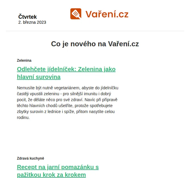 Vaření.cz: Nové jarní recepty – březen 2023 | Nuslet.cz